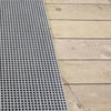 Mini mesh and wood decking sit flush